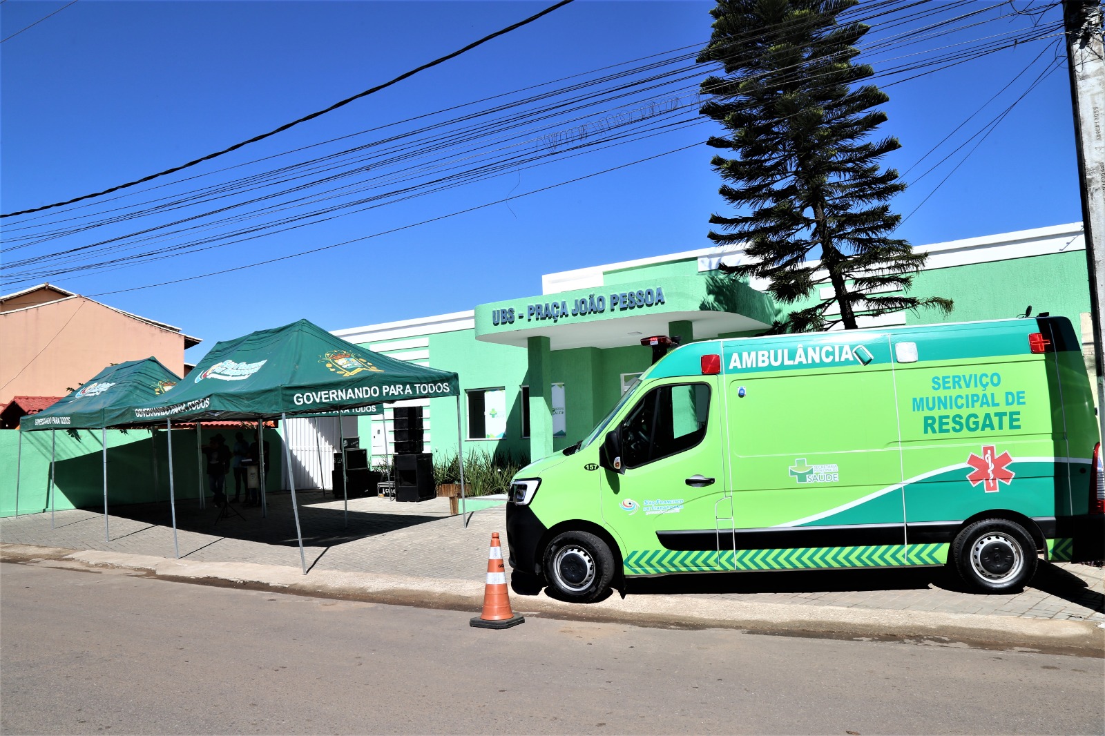 Praça João Pessoa prefeita implanta base do Resgate e inaugura reforma de UBS e Centro de Fisioterapia ASCOM SFI Wagner Fraga 13
