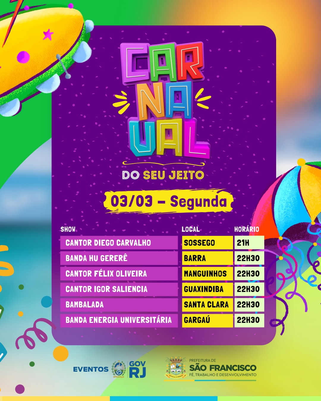 SHOWS CARNAVAL DO SEU JEITO 3