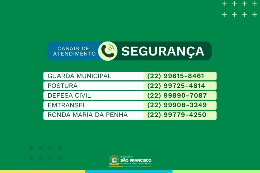 contatos segurança
